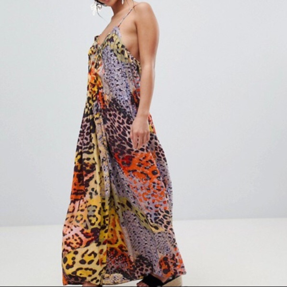 New! Never Worn! ASOS Multi Snake Print Maxi Dress